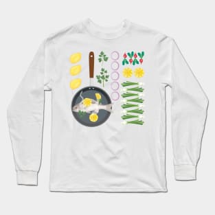 Fish Flat Lay Long Sleeve T-Shirt